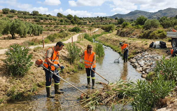 mantenimiento de barrancos